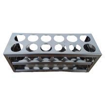 Load image into Gallery viewer, Test Tube Stand Stainless Steel 304 grade, Size 33 mm × 12 Holes Test Tube rack for Laboratory Pack of 1