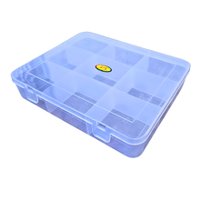 Load image into Gallery viewer, Multipurpose Plastic Storage Box Organizer with Fix Dividers 12 Grids Transparent Box for Tools, Jewelry, Screws, Beads & Lab Items | Durable Compartment Storage Case | Pack of 1