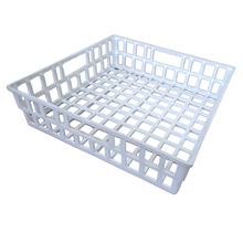 Load image into Gallery viewer, Draining Basket 400 mm x 400 mm x 100 mm Pack of 1 | pp Plastic Lab Drying Basket | Chemical Resistant | Glassware Drying Rack | lab Washing & Storage