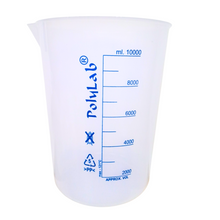 Load image into Gallery viewer, Beaker (Printed Graduation) Measuring Cup, Plastic Science Beaker Transperant 10000 ml OR 10 ltr for Measuring Liquid in Home | Laboratory | School (Pack of 1)