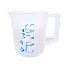 Load image into Gallery viewer, Measuring Jug Printed Plastic 250 ml Beaker with Handle, Molded in Polypropylene - Screen Printed Graduations, Spout & Handle for Easy Pouring (250 ml, Pack of 1)