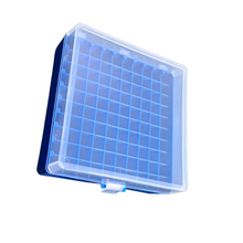 Load image into Gallery viewer, Cryo box (PP) 100 places for 1ml and 1.8 ml cryo vials, Cryo Box Vial Rack, Freezer Storage Fit for 2 ml Cryo storage Freezing Box (Pack of 1)