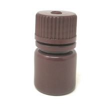 Load image into Gallery viewer, Reagent Bottle (Narrow Mouth) HDPE Plastic mold Plastic Amber color 8 ml (Pack of 1)