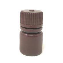 Load image into Gallery viewer, Reagent Bottle (Narrow Mouth) HDPE Plastic mold Plastic Amber color 8 ml (Pack of 1)