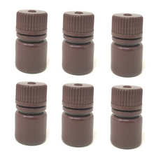 Load image into Gallery viewer, Reagent Bottle (Narrow Mouth) HDPE Plastic mold Plastic Amber color 8 ml (Pack of 1)