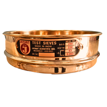 Load image into Gallery viewer, Jayant Test Sieve 200 mm Diameter BBS - 240 and ASTM - 230, 63 micron Pack of 1 stainless steel Mesh with Brass Frame For Laboratory