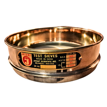 Load image into Gallery viewer, Jayant Test Sieve 200 mm Diameter BBS - 300 and ASTM - 270, 53 micron Pack of 1 stainless steel Mesh with Brass Frame For Laboratory
