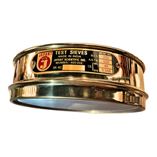 Load image into Gallery viewer, Jayant Test Sieve 200 mm Diameter BBS - 350 and ASTM - 325, 45 micron Pack of 1 stainless steel Mesh with Brass Frame For Laboratory