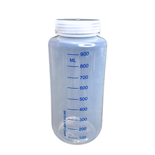 Load image into Gallery viewer, Reagent Bottle Printed Graduation Leak proof Wide Mouth with cap Capacity 1000 ml Material Polypropylene For filling Liquid in Laboratory Pack of 1