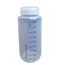 Load image into Gallery viewer, Reagent Bottle Printed Graduation Leak proof Wide Mouth with cap Capacity 500 ml Material Polypropylene For filling Liquid in Laboratory Pack of 1