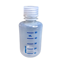 Load image into Gallery viewer, Reagent Bottle Printed Graduation Leak proof Narrow Mouth with cap Capacity 60 ml Material Polypropylene For filling Liquid in Laboratory Pack of 1