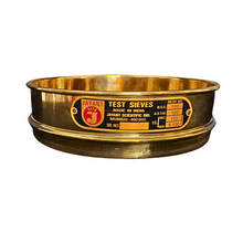 Load image into Gallery viewer, Jayant Test Sieve 200 mm Diameter BBS - 100 and ASTM - 100, 150 micron Pack of 1 stainless steel Mesh with Brass Frame For Laboratory and Uniform Fabrication for Smooth-Nesting