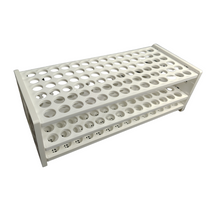 Load image into Gallery viewer, Test tube stand 3 TIER: 13 mm X 84 Holes Pack of 1 Polypropylene Made Heavy Assembled Test tube rack