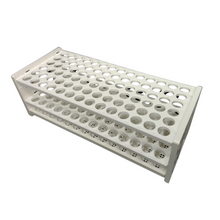 Load image into Gallery viewer, Test tube stand 3 TIER: 13 mm X 84 Holes Pack of 1 Polypropylene Made Heavy Assembled Test tube rack