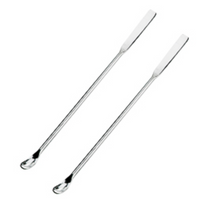 Load image into Gallery viewer, Micro Spatula wire Type 8 inch or 210 mm Pack of 1 Stainless Steel One Side Spoon and One Side Flat For Laboratory