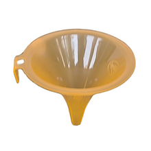 Load image into Gallery viewer, Plastic Funnel All Purpose Wide-Mouth Color Food Grade And BPA Free Pack of 1 With Mini Handle for Kitchen, Transfer Any Liquid, Oils etc. (Size: 130 mm)