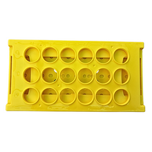 Load image into Gallery viewer, Centrifuge Tube Rack Foldable Space Saving for 50 ml, 18 holes Polypropylene mold Laboratory Plastic Tube Rack Holder (Pack of 1)