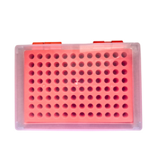 Load image into Gallery viewer, PCR Tube Rack with Hinges | Rack for 96 PCR Tubes of 0.2 ml Pack of 1 any color