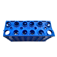 Load image into Gallery viewer, Universal Combi Link Rack | Universal Combi Rack Interconnecting rack | Polypropylene Test Tube Rack Multi-Size 4-Way 80 wells Pack of 1