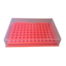 Load image into Gallery viewer, PCR Tube Rack with Hinges | Rack for 96 PCR Tubes of 0.2 ml Pack of 1 any color