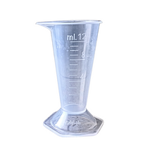 Load image into Gallery viewer, Conical Measure 12 ml Kitchen Laboratory Plastic Measurement Beaker Measuring Cup Conical Measure (Pack of 1)