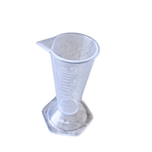 Load image into Gallery viewer, Conical Measure 12 ml Kitchen Laboratory Plastic Measurement Beaker Measuring Cup Conical Measure (Pack of 1)