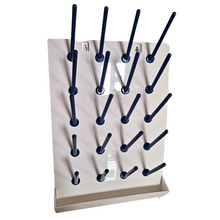 Load image into Gallery viewer, Draining Rack - 20 Pegs Polypropylene Plastic Molded for Lab Pack of 1
