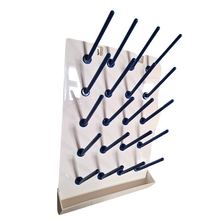 Load image into Gallery viewer, Draining Rack - 20 Pegs Polypropylene Plastic Molded for Lab Pack of 1