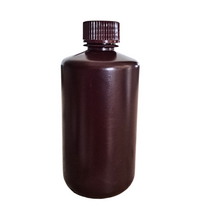 Load image into Gallery viewer, Reagent Bottle (Narrow Mouth) HDPE Plastic mold Plastic Amber color 250 ml (Pack of 1)