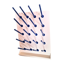 Load image into Gallery viewer, Draining Rack - 20 Pegs Polypropylene Plastic Molded for Lab Pack of 1