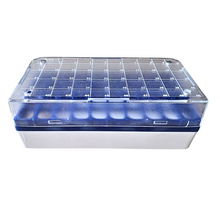 Load image into Gallery viewer, Cryo Box Polycarbonate Freezer Boxes, Vial Rack, Freezer Storage, 9 x 5 Array, 5 Place, 130 mm Length x 70 mm Width x 52 mm Height. Fit for 1 ml, 1.8 ml and 2 ml Cryo Vials (Pack of One)