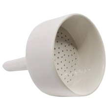 Load image into Gallery viewer, Porcelain Buchner Funnel 125 mm | Laboratory Vacuum Filtration Funnel with Perforated Plate | Chemical Resistant, Heat Safe | Labware for Filtration Experiments (Pack of 1)
