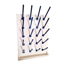 Load image into Gallery viewer, Draining Rack - 20 Pegs Polypropylene Plastic Molded for Lab Pack of 1