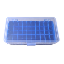 Load image into Gallery viewer, Cryo box (PP) 50 places for 1 ml and 1.8 ml cryo vials, Cryo Box Vial Rack, Freezer Storage Fit for 2 ml Cryo storage Freezing Box (Pack of 1)