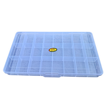 Load image into Gallery viewer, Multi purpose Storage Box or Organizer Rectangular Storage Box with Fix dividers 24 Grids Transparent Pack of 1