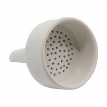 Load image into Gallery viewer, Porcelain Buchner Funnel 100 mm | Laboratory Vacuum Filtration Funnel with Perforated Plate | Chemical Resistant, Heat Safe | Labware for Filtration Experiments (Pack of 1)