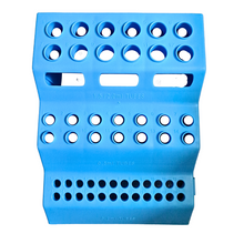 Load image into Gallery viewer, Micro Tube Rack 3 Step Interlocking for 0.2 ml, 0.5 ml, 1.5 ml and 2 ml MCTs Polypropylene mold (Any color Pack of 1)