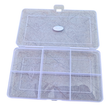 Load image into Gallery viewer, Multi purpose Storage Box or Organizer Rectangular Storage Box with Fix dividers 6 Grids Transparent Pack of 1