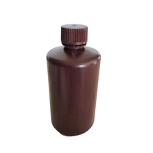 Load image into Gallery viewer, Reagent Bottle (Narrow Mouth) HDPE Plastic mold Plastic Amber color 250 ml (Pack of 1)