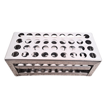 Load image into Gallery viewer, Test Tube Stand Stainless Steel 304 grade, Size 13 mm × 36 Holes Test Tube rack for Laboratory Pack of 1