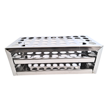 Load image into Gallery viewer, Test Tube Stand Stainless Steel 304 grade, Size 16 mm × 36 Holes Test Tube rack for Laboratory Pack of 1