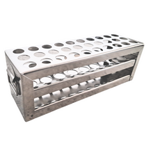 Load image into Gallery viewer, Test Tube Stand Stainless Steel 304 grade, Size 13 mm × 30 Holes Test Tube rack for Laboratory Pack of 1