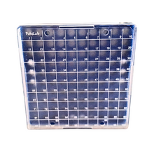 Load image into Gallery viewer, Micro Centrifuge Tube Box Rack for 100 MCTs of 0.5 ml Material : Polycarbonate