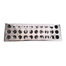Load image into Gallery viewer, Test Tube Stand Stainless Steel 304 grade, Size 16 mm × 30 Holes Test Tube rack for Laboratory Pack of 1