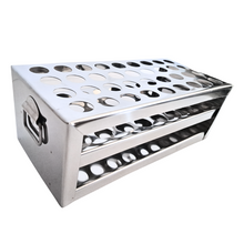 Load image into Gallery viewer, Test Tube Stand Stainless Steel 304 grade, Size 16 mm × 36 Holes Test Tube rack for Laboratory Pack of 1