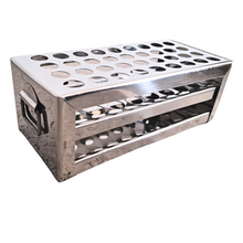 Load image into Gallery viewer, Test Tube Stand Stainless Steel 304 grade, Size 13 mm × 36 Holes Test Tube rack for Laboratory Pack of 1