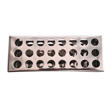 Load image into Gallery viewer, Test Tube Stand Stainless Steel 304 grade, Size 13 mm × 24 Holes Test Tube rack for Laboratory Pack of 1