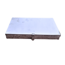 Load image into Gallery viewer, Microscope Slide Box For 100 Slides Made from Stainless Steel 304 grade for Laboratory Pack of 1