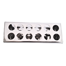 Load image into Gallery viewer, Test Tube Stand Stainless Steel 304 grade, Size 16 mm × 12 Holes Test Tube rack for Laboratory Pack of 1