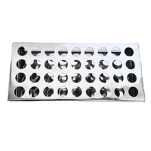 Load image into Gallery viewer, Test Tube Stand Stainless Steel 304 grade, Size 16 mm × 36 Holes Test Tube rack for Laboratory Pack of 1